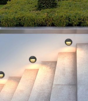 den led op am bac cau thang 3w mat tron chieu roi ngoai troi chong nuoc cao cap lo khoet 64mm dtt ct05 9