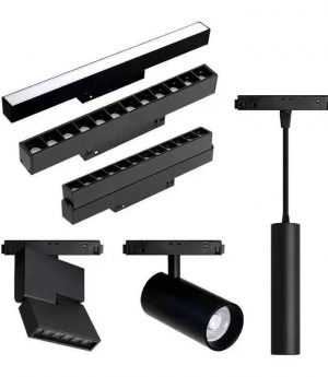 den led ray nam cham tu tinh gan tran tha hanging spotlight 10w chieu roi chip osram h30cm vo den cao cap hg 50300 4