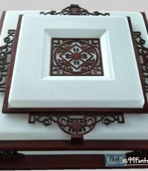 den-led-gan-tran-go-mat-vuong-acrylic-cao-cap-trang-tri-biet-thu-khach-san-nha-hang-kieu-dang-co-dien-d55cm-dtt-yn9828