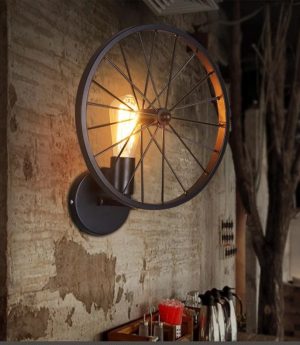 den tuong trang tri banh xe led e27 co dien cao cap chieu sang cau thang hanh lang loi di phong khach nha hang quan cafe kieu dang don gian dtt dt9934 2