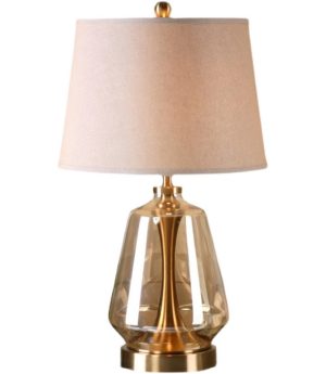 den ban thuy tinh led e27 chup vai cao cap trang tri tab dau giuong phong ngu hien dai kieu dang bac au dtt db0869 5