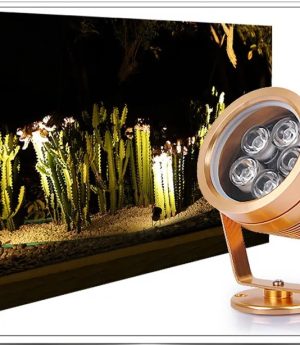 den led cam co san vuon 6w cao cap goc chieu 30 do chong nuoc ip66 trang tri hien dai vo gold black dtt dkl85 4