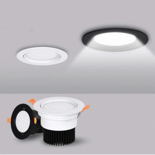 Alternative view of Đèn LED âm trần downlight chỉnh góc 45 độ chiếu tỏa trang trí nội thất hiện đại 7w 10w 12w lỗ khoét 90mm cao cấp DTT-ACOBW01