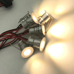 Alternative view of Đèn LED âm tủ spotlight siêu nhỏ 1W DC12V trang trí tủ rượu, kệ, tủ bếp, tủ quần áo hiện đại lỗ khoét 15mm 30 độ 120 độ DTT-ATS03