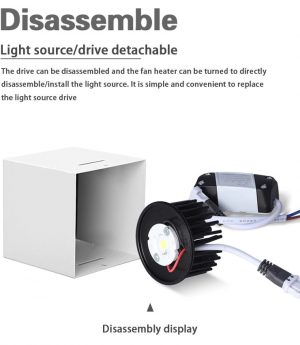 den led downlight hop vuong op noi tran xoay chinh 7w 10w 12w cao cap goc chieu 60 do trang tri hien dai dtt 0bv02 5