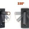 Đèn LED gắn âm tường đầu giường đọc sách phòng ngủ xoay chỉnh 360 độ cao cấp 3w góc chiếu 24 độ DTT-DS03 - Ảnh 3