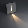Đèn LED gắn chân tường âm bậc cầu thang lối đi trong nhà hiện đại 3w mặt vuông cao cấp DTT-CT07H - Ảnh 2