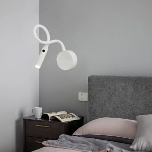 Alternative view of Đèn LED gắn đầu giường đọc sách trang trí phòng ngủ 3w ánh sáng vàng 3000k cao cấp DTT-DS02