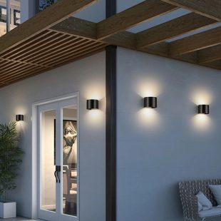 Alternative view of Đèn LED hắt tường 2 đầu ngoài trời 10W mặt tròn trang trí chống nước cao cấp DTT-DT01TR