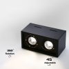 Đèn LED ốp nổi trần hộp vuông đôi xoay chỉnh 12w cao cấp góc chiếu 60 độ trang trí hiện đại H100mm DTT-0BV02-2 - Ảnh 3
