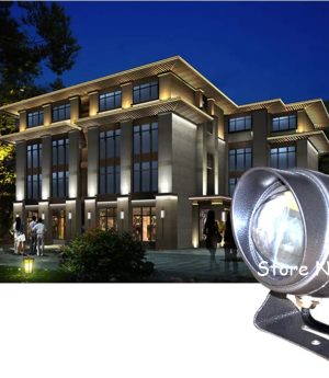 den led roi cot toa nha 10w goc hep 10 do 220v 12v 24v trang tri ngoai troi chong nuoc ip66 cao cap dtt rcm10 4