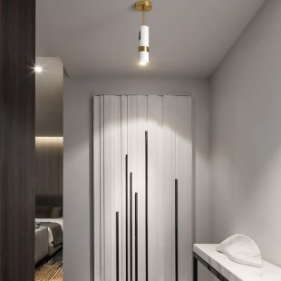 Alternative view of Đèn LED thả ốp trần đầu giường hiện đại chiếu điểm xoay chỉnh góc 3000k 5W vỏ đen vỏ trắng cao cấp DTT-DG02