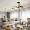 Đèn LED treo trần thả bàn ăn hiện đại chiếu rọi trang trí 7Wx 5 bóng đổi 3 màu ánh sáng vỏ GOLD vỏ BLACK cao cấp DTT-BA01 - Ảnh 3