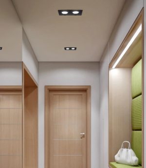 den led vuong doi downlight gan am tran xoay chieu goc 45 do cao cap phi 90x200mm dtt acob14 6