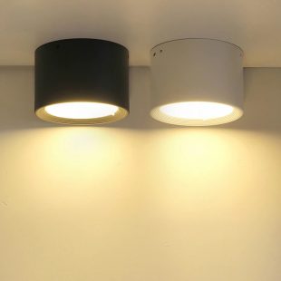 Alternative view of Đèn lon gắn nổi trần LED mặt kính mờ 7W góc chiếu 120 độ chiếu hắt trang trí cao cấp DTT-0B02