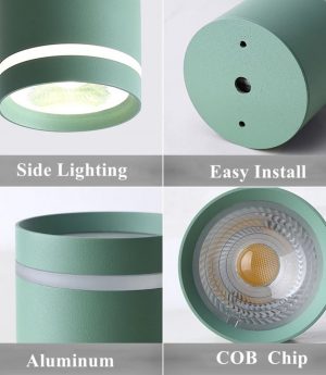 den ong bo gan tran noi led cob 10w cao cap chieu diem trang tri hien dai vo nhieu mau dtt 0b color 8