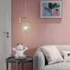 Đèn thả thủy tinh cao cấp E14 chiếu sáng trang trí đầu giường phòng ngủ hiện đại 190x200mm DTT-BA30 - Ảnh 2