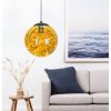 Đèn thả thủy tinh trang trí cao cấp màu hổ phách LED dây chiếu sáng nội thất hiện đại dây treo 1,2m DTT-BA31 - Ảnh 3