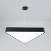 Đèn thả văn phòng treo trần hiện đại hình tam giác LED vỏ đen D600 x H80mm trang trí cao cấp DTT-DE500TG - Ảnh 2