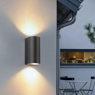 Alternative view of Đèn tường ngoài trời hắt 2 đầu cao cấp 6W trang trí hiện đại chống nước IP65 DTT-8004/2