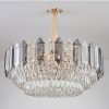 Đèn chùm pha lê cao cấp trang trí phòng khách phòng ngủ nội thất hiện đại Bắc Âu D80cm LED E14 DPL-208 - Ảnh 3