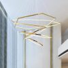 Đèn chùm phòng khách hiện đại hình lục giác vỏ gold LED chiếu sáng trang trí cao cấp DTT-DC70 - Ảnh 2