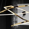 Đèn chùm phòng khách hiện đại hình lục giác vỏ gold LED chiếu sáng trang trí cao cấp DTT-DC70 - Ảnh 3