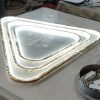 Đèn chùm treo thả trần hiện đại vòng tam giác vỏ GOLD LED trang trí phòng khách phòng ngủ cao cấp DTT-DC71 - Ảnh 3