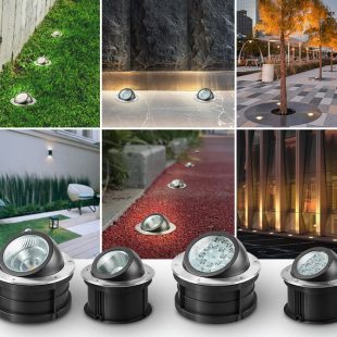 Alternative view of Đèn LED âm đất chỉnh hướng góc chiếu 30 độ trang trí sân vườn hiện đại chống nước ip66 cao cấp DTT-ADCHM1210
