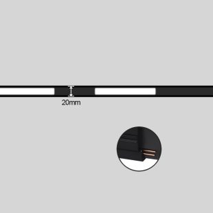 Alternative view of Đèn LED ray nam châm từ tính gắn âm trần tán quang 10w 20w 30w cao cấp TL-SMD20