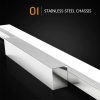 Đèn LED soi gương chống ẩm phòng tắm phòng xông hơi hiện đại 56cm IP54 13W vỏ bạc cao cấp DTT-RG2 - Ảnh 2