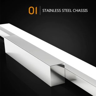Alternative view of Đèn LED soi gương chống ẩm phòng tắm phòng xông hơi hiện đại 56cm IP54 13W vỏ bạc cao cấp DTT-RG2