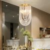 Đèn thả thủy tinh gắn trần trang trí bàn ăn nhà hàng khách sạn cao cấp bóng LED E14 DTT-BA204 - Ảnh 3