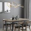 Đèn trần treo thả bàn ăn nhà hàng nội thất trang trí hiện đại 5 vòng LED chiếu sáng vỏ vàng thép không gỉ cao cấp DTT-BA41 - Ảnh 2
