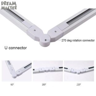 Alternative view of Thanh ray nhôm gắn đèn LED rọi cao cấp 1m 1.5m 2m vỏ đen vỏ trắng DTT-MD-TR01