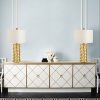 Đèn bàn khách sạn trang trí phòng ngủ kiểu dáng Châu Âu hiện đại chụp vải bóng LED cao cấp DTT-YN6072 - Ảnh 3