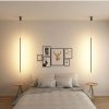 Đèn thả đầu giường LED hắt tường trang trí phòng ngủ hiện đại kiểu dáng Bắc Âu dạng thanh que dài 60cm vỏ đen DTT-DG01 - Ảnh 3