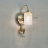Đèn tường thủy tinh trang trí phòng ngủ phòng khách hiện đại Bắc Âu tối giản đui LED E14 DTT-YN3380 - Ảnh 3