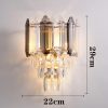 Đèn tường trang trí pha lê cao cấp màu xám khói LED E14 trang trí nội thất hiện đại DTT-7657 - Ảnh 2