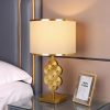 Đèn bàn decor nội thất hiện đại kiểu dáng Bắc Âu tối giản LED E27 chụp vải cao cấp H50cm DTT-NT01 - Ảnh 3