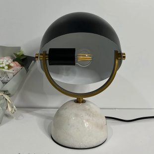 Alternative view of Đèn bàn hình nấm chân đá chụp kim loại LED E27 trang trí phòng ngủ phong cách cổ điển Bắc Âu DTT-T025