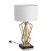 Đèn bàn khách sạn để đầu giường phòng ngủ LED E27 chụp vải cao cấp trang trí hiện đại DTT-YN6619 - Ảnh 3