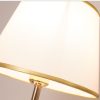 Đèn bàn phòng ngủ hiện đại LED E27 thân thủy tinh chụp vải thiết kế đơn giản phong cách Châu Âu DTT-TT01 - Ảnh 2