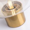 Đèn bàn thủy tinh hình nấm trang trí phòng khách phòng ngủ hiện đại LED E27 chân đế mạ đồng cao cấp DTT-TT04 - Ảnh 2