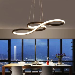 Alternative view of Đèn LED treo thả bàn ăn hình nốt nhạc hiện đại trang trí phòng bếp ánh sáng đổi 3 màu dây dài 1,2m cao cấp DTT-BA064