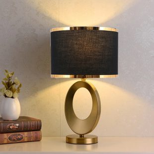 Alternative view of Đèn ngủ đầu giường trang trí kiểu dáng cổ điển Bắc Âu LED E27 chụp vải cao cấp DTT-PN06