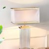 Đèn ngủ thủy tinh kiểu dáng Bắc Âu để tab đầu giường hiện đại chụp vải LED E27 trang trí cao cấp DTT-716 - Ảnh 3
