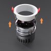 Đèn LED COB âm trần chiếu điểm phi 90mm 7w 12w 15w góc chiếu 36 độ chip Bridgelux nguồn Done chống chói cao cấp DTT-ATD90 - Ảnh 2