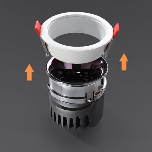 Alternative view of Đèn LED COB âm trần chiếu điểm phi 90mm 7w 12w 15w góc chiếu 36 độ chip Bridgelux nguồn Done chống chói cao cấp DTT-ATD90