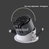 Đèn LED COB âm trần chiếu rọi góc hẹp xoay góc 30 độ lỗ khoét 75mm D85mm H77mm 7w 10w chip Bridgelux nguồn Done cao cấp DTT-ATCCR76 - Ảnh 2